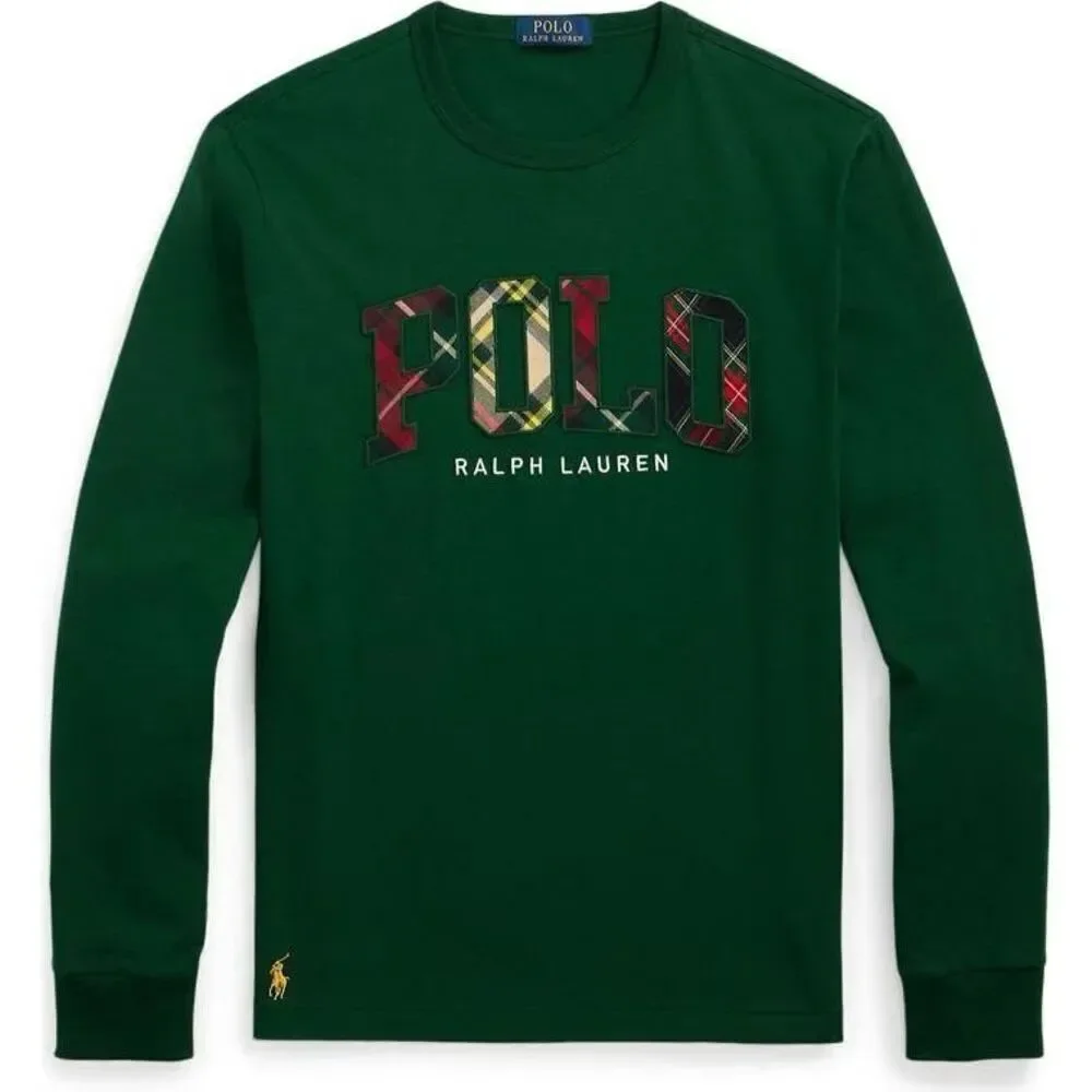 Polo Ralph Lauren NWT Big & Tall Plaid-Logo Jersey T-Shirt Green 2LT